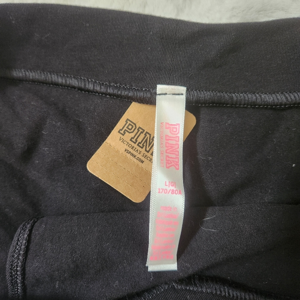 Pink Victorias secret black Black High Leg panty Size Large - Picture 2 of 6